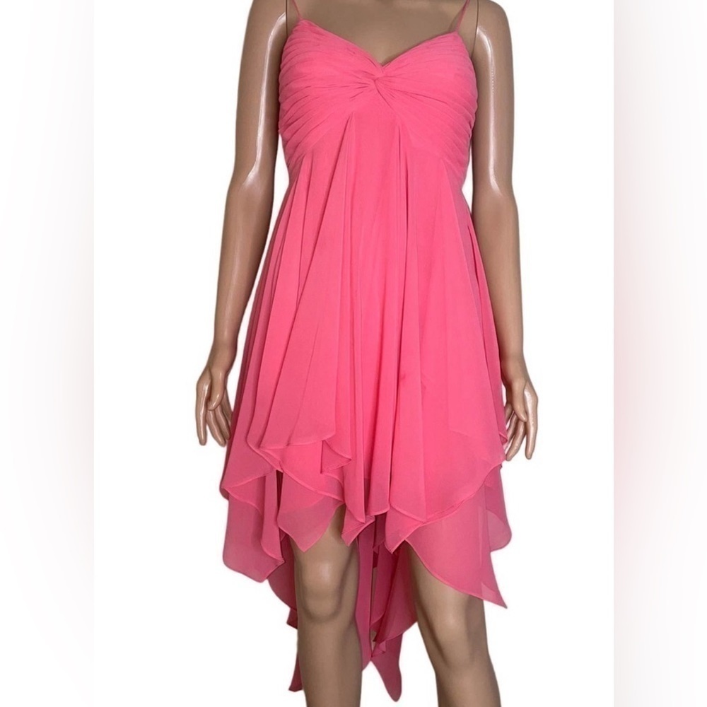 Aqua Dresses | Bright pink layered high low Barbie size 4